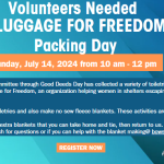 Volunteers Needed - Luggage for Freedom
