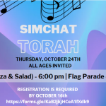 Dinner & Simchat Torah Flag Parade