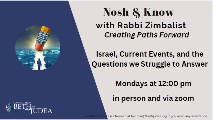 Nosh & Know with Rabbi Zimbalist