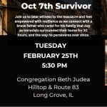 October 7th Survivor Speaker